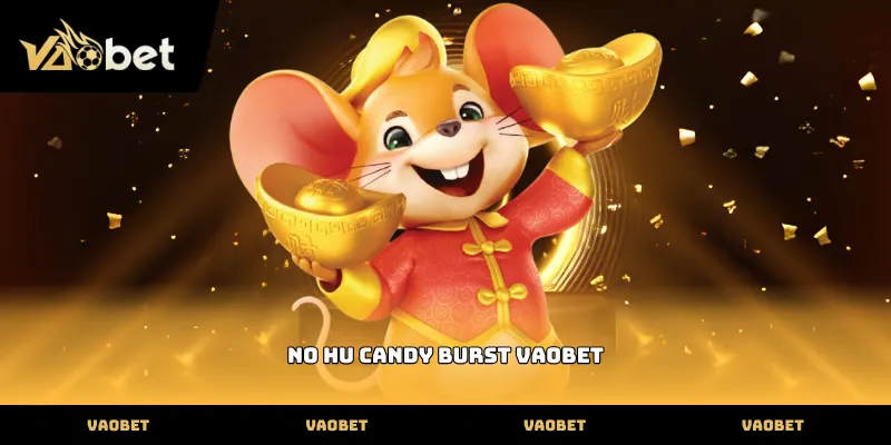 Vòng quay no hu candy burst với giao diện kẹo ngọt